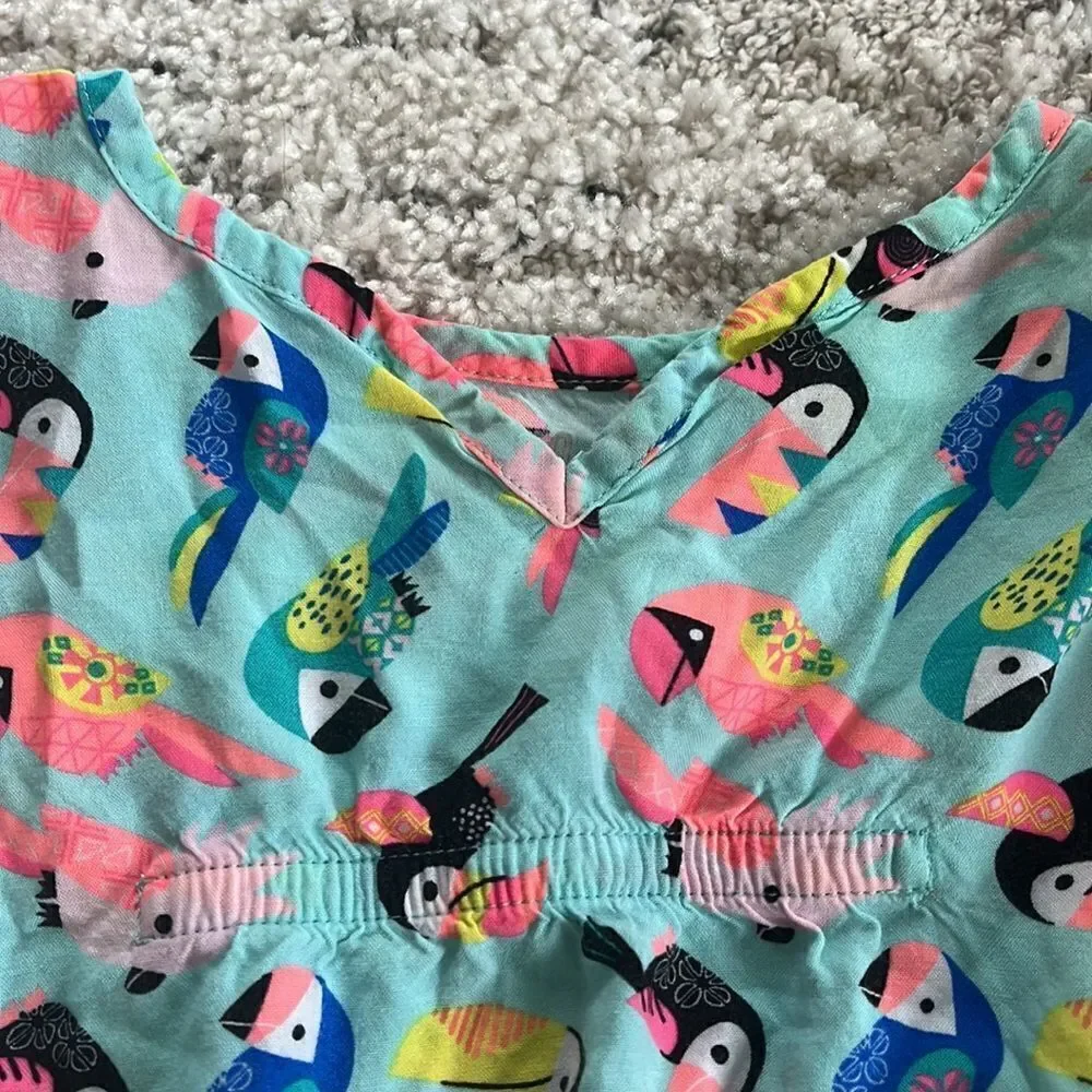 Cat & Jack size 12 month girls swim coverup tropical toucans